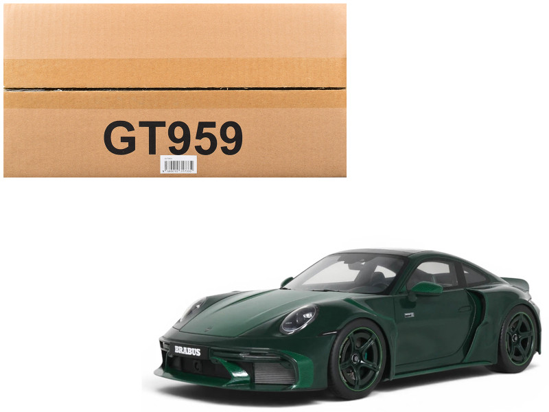 2024 Brabus 900 Rocket-R Green Metallic with Green Carbon Hood 1/18 Model Car GT Spirit GT959