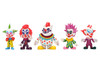 Set of 5 Diecast Figures Killer Klowns from Outer Space 1988 Movie Metalfigs Series Diecast Models Jada 37213