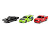 Fast & Furious 25th Anniversary 3 piece Set #1 Nano Hollywood Rides Diecast Model Cars Jada 31123-25TH