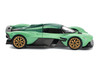 Aston Martin Valkyrie Iridescent Emerald Metallic with Green Carbon Top 1/64 Diecast Model Car Pop Race PR640269