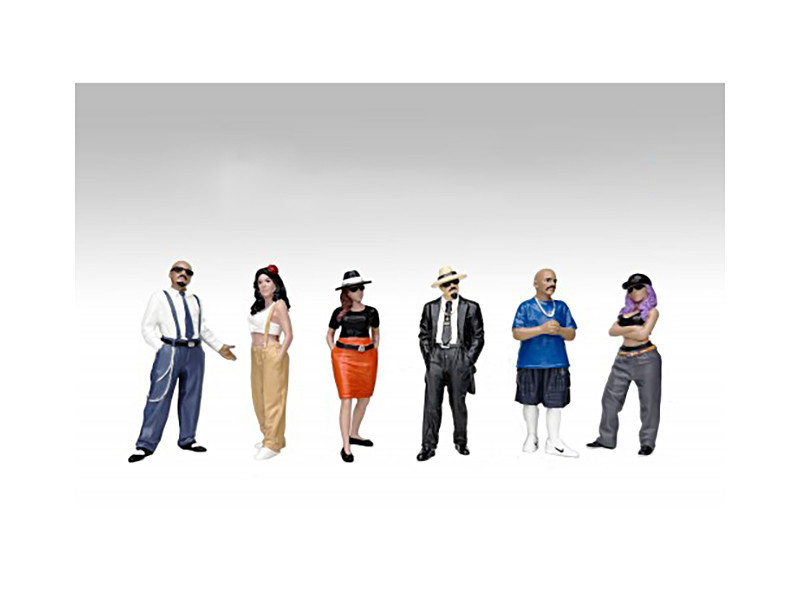 Hanging Out 3 6 piece Figure Set for 1/24 Scale Models American Diorama 25401-25402-25403-25404-25405-25406
