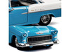 1955 Chevrolet Bel Air Blue and White Collection Series 1/64 Diecast Model Car Majorette MJ8505001001