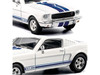 1965 Shelby GT350 White with Blue Stripes Collection Series 1/64 Diecast Model Car Majorette MJ8505001002