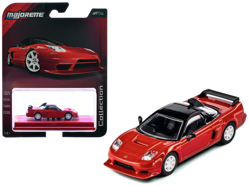 1995 Honda NSX-R GT RHD Right Hand Drive Red with Black Top Collection Series 1/64 Diecast Model Car Majorette MJ8505001005