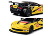 2005 Chevrolet Corvette C6R #69 Yellow and Black Collection Series 1/64 Diecast Model Car Majorette MJ8505001006