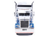 2002 Peterbilt 379 Truck Tractor White and Blue with Graphics 1/64 Diecast Model IXO Models U64TR010