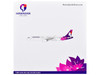 Airbus A321neo Commercial Aircraft Hawaiian Airlines N209HA White with Purple Tail and Graphics Gemini 200 Series 1/200 Diecast Model Airplane GeminiJets G2HAL1517