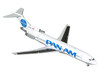 Boeing 727-200 Commercial Aircraft Pan American World Airways - Clipper Goodwill N368PA White with Blue Tail Graphics Gemini 200 Series 1/200 Diecast Model Airplane GeminiJets G2PAA1408