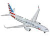 Boeing 737-800 Commercial Aircraft American Airlines 100th Anniversary 2026 N840NN Gray with Tail Stripes 1/400 Diecast Model Airplane GeminiJets GJAAL2417