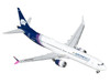 Boeing 737 MAX 9 Commercial Aircraft Aeromexico N804AM White with Blue Tail 1/400 Diecast Model Airplane GeminiJets GJAMX2416