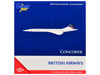BAC/Aerospatiale Concorde Commercial Aircraft British Airways G-BOAA White with Red Stripes and Blue Tail 1/400 Diecast Model Airplane GeminiJets GJBAW2390