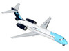 Boeing 717-200 Commercial Aircraft Mexicana Click N907ME White with Light Blue Nose and Dark Blue Tail 1/400 Diecast Model Airplane GeminiJets GJCBE2391