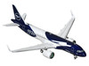 Airbus A320neo Commercial Aircraft Lufthansa 100th Anniversary D-AING White and Dark Blue 1/400 Diecast Model Airplane GeminiJets GJDLH2413