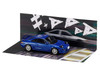 Toyota MR2 SW20 RHD Right Hand Drive Blue Metallic Kai Kogashiwa VS Takumi Fujiwara - Initial D 1995-2013 Manga Diorama Set Series 1/64 Diecast Model Car Hobby Japan HJDMD009