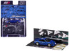 Toyota MR2 SW20 RHD Right Hand Drive Blue Metallic Kai Kogashiwa VS Takumi Fujiwara - Initial D 1995-2013 Manga Diorama Set Series 1/64 Diecast Model Car Hobby Japan HJDMD009