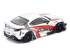 Toyota Pandem GR86 Cusco White with Racing Graphics 1/64 Diecast Model Car Pop Race PR640337