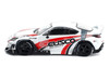 Toyota Pandem GR86 Cusco White with Racing Graphics 1/64 Diecast Model Car Pop Race PR640337