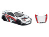 Toyota Pandem GR86 Cusco White with Racing Graphics 1/64 Diecast Model Car Pop Race PR640337