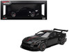 Ford Mustang GTD Shadow Black with Red Stripe 1/18 Model Car Top Speed TS0673