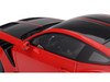 Ford Mustang GTD Race Red and Carbon Fiber with Red Stripe 1/18 Model Car Top Speed TS0674