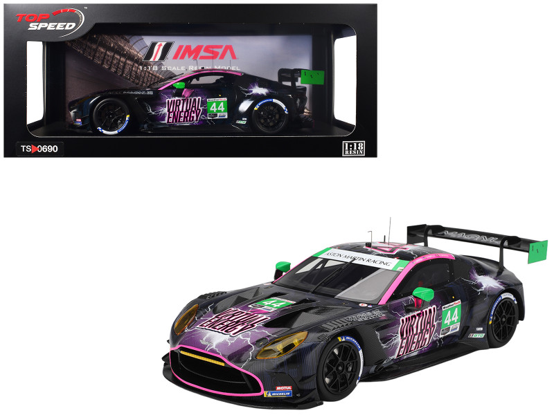 Aston Martin Vantage GT3 EVO #44 John Potter Spencer Pumpelly Marco Sorensen Magnus Racing IMSA Six Hours of The Glen Watkins Glen 2025 1/18 Model Car Top Speed TS0690