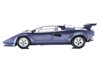 Lamborghini Countach LP 5000 Quattrovalvole Dark Blue Metallic 1/18 Diecast Model Car Kyosho KS08320DBL