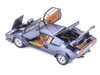 Lamborghini Countach LP 5000 Quattrovalvole Dark Blue Metallic 1/18 Diecast Model Car Kyosho KS08320DBL