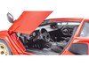Lamborghini Countach LP 5000 Quattrovalvole Red with Gold Wheels 1/18 Diecast Model Car Kyosho KS08320RBKG