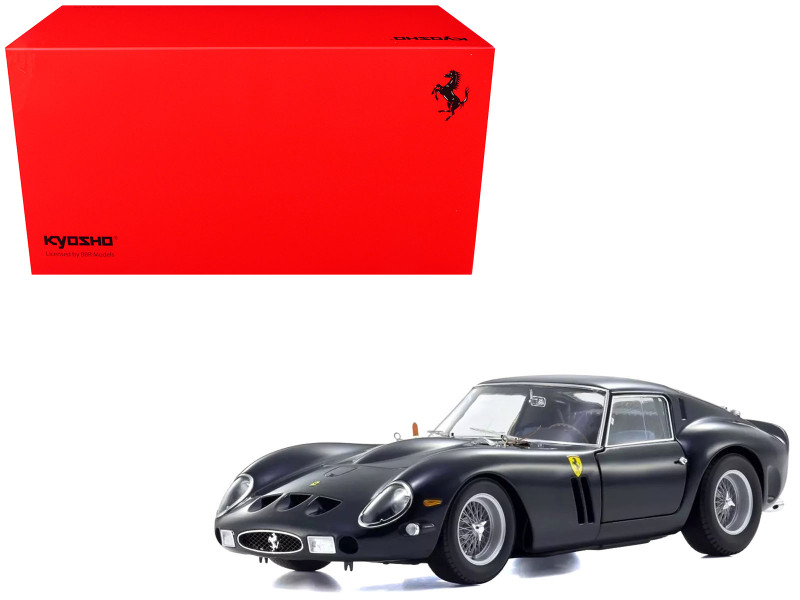 Ferrari 250 GTO Dark Blue Metallic 1/18 Diecast Model Car Kyosho KS08438H