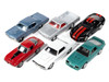 Muscle Cars USA 2025 Release 3 Set B of 6 pieces MECUM Auctions 1/64 Diecast Model Cars Johnny Lightning JLMC035B