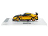Nissan Top Secret GT-R R35 RHD Right Hand Drive Gold Metallic with Carbon Hood and Top Tokyo Auto Salon 2026 1/64 Diecast Model Car BM Creations 64B0494