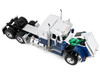 Chevrolet Bison with 34 Flat Top Sleeper & 40' Vintage Trailer with Reefer Blue and White 1/64 Diecast Model DCP/First Gear 60-2345
