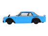 Nissan LB-Works Hakosuka RHD Right Hand Drive Baby Blue Limited Edition 1/64 Diecast Model Car Mini GT MGT01169