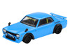 Nissan LB-Works Hakosuka RHD Right Hand Drive Baby Blue Limited Edition 1/64 Diecast Model Car Mini GT MGT01169