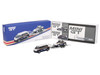 Porsche 911 Dakar #718 Blue and White with Roof Rack and Volkswagen ID. Buzz Blue and White with Flatbed Trailer Porsche Centrum Gelderland Roughroads Set of 3 pieces Limited Edition 1/64 Diecast Model Car Mini GT MGTS0019