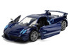 Pagani Huayra Roadster BC Blue Metallic with White Stripes Fast X 2023 Movie Fast & Furious 25th Anniversary Series 1/32 Diecast Model Car Jada 36883-25TH