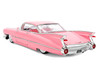 1959 Cadillac Coupe DeVille Pink with Pink and White Interior Showroom Floor Series 1/24 Diecast Model Car Jada 38004