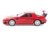 Mazda RX7 FC3S RE Amemiya RHD Right Hand Drive Red Metallic 1/64 Diecast Model Car Pop Race PR640343