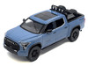 2023 Toyota Tundra TRD 4x4 Pickup Truck Cavalry Blue with Sunroof and Wheel Rack 1/24 Diecast Model Car H08555R-CBL