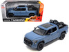2023 Toyota Tundra TRD 4x4 Pickup Truck Cavalry Blue with Sunroof and Wheel Rack 1/24 Diecast Model Car H08555R-CBL
