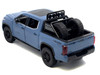 2023 Toyota Tundra TRD 4x4 Pickup Truck Cavalry Blue with Sunroof and Wheel Rack 1/24 Diecast Model Car H08555R-CBL