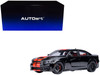 Dodge Charger SRT Hellcat Redeye Pitch Black with Red Stripes and Interior 1/18 Model Car Autoart 71754