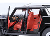 Lamborghini LM002 Nero Tenebre Black with Red Interior 1/18 Model Car Autoart 74550