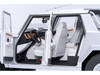 Lamborghini LM002 Argento Silver Metallic with White Interior 1/18 Model Car Autoart 74553
