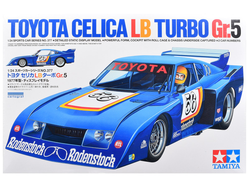 Model Kit Toyota Celica LB Turbo Gr 5 1/24 Scale Model Tamiya TAM-24377