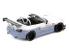 Honda Pandem S2000 RHD Right Hand Drive White and Blue Gray 1/64 Diecast Model Car Pop Race PR640300
