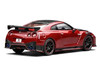 2022 Nissan GT-R Nismo R35 RHD Right Hand Drive Vibrant Red with Carbon Hood and Top Senior 64 Series 1/64 Diecast Model Car MotorHelix M63522