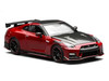 2022 Nissan GT-R Nismo R35 RHD Right Hand Drive Vibrant Red with Carbon Hood and Top Senior 64 Series 1/64 Diecast Model Car MotorHelix M63522
