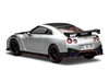 2022 Nissan GT-R Nismo R35 RHD Right Hand Drive Ultimate Metal Silver Metallic with Carbon Hood and Top Senior 64 Series 1/64 Diecast Model Car MotorHelix M63523