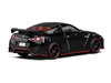 2022 Nissan GT-R Nismo R35 RHD Right Hand Drive Meteor Flake Black Pearl with Carbon Hood and Top Senior 64 Series 1/64 Diecast Model Car MotorHelix M63524